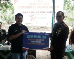 Buatkan Sumur Untuk Warga, Polres Ponorogo Wujudkan Polri Presisi di HUT ke 77 Bhayangkara