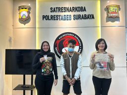 Satresnarkoba Polrestabes Surabaya Berhasil Ringkus Residivis Pengedar Sabu