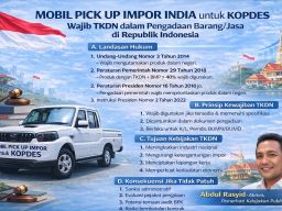 Pick Up India untuk Kopdes Merah Putih : Uji Kepatuhan Hukum dan Rasionalitas Ekonomi Pemerintahan Probowo ?