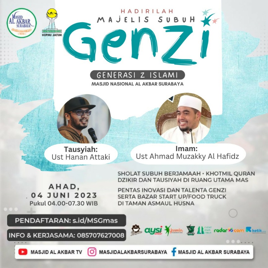 Program MSG Perdana Masjid Nasional Al Akbar Bersama Dua Ustad Kondang