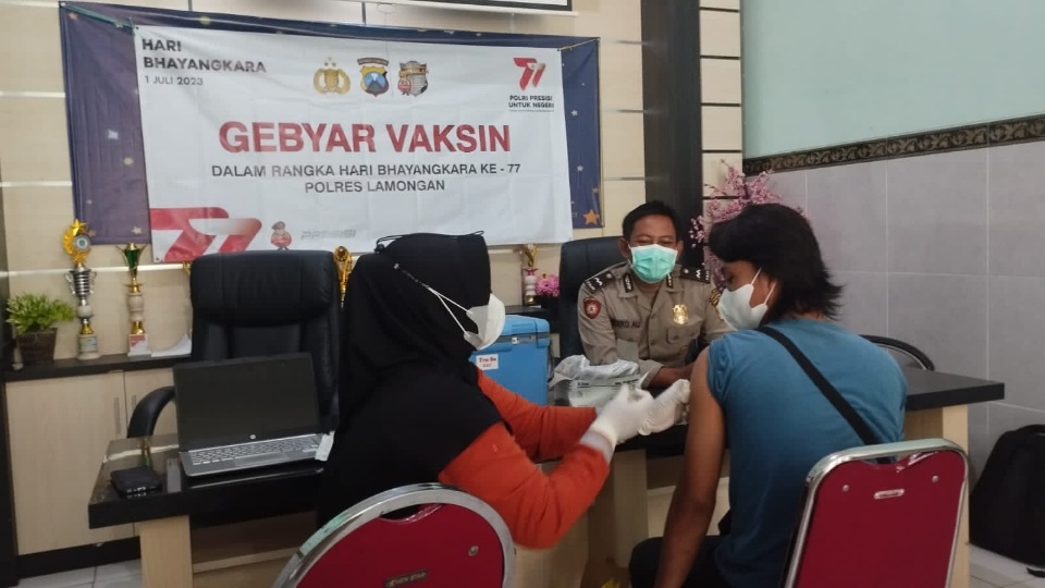 Jelang Hari Bhayangkara ke-77, Polres Lamongan Gelar Ragam Kegiatan Sosial