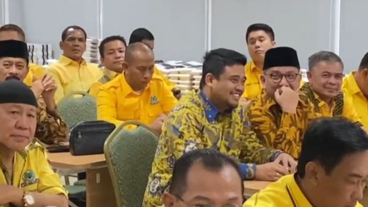 Menantu Jokowi Bobby Nasution saat menghadiri pengarahan calon kepala daerah di DPP Golkar (Ist)
