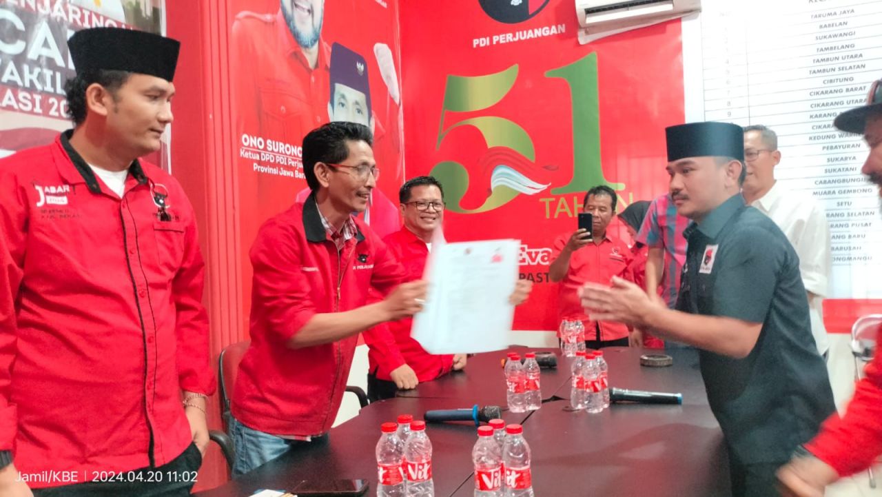 Ade Kuswara Kunang Daftar Calon Bupati Bekasi dari PDI Perjuangan