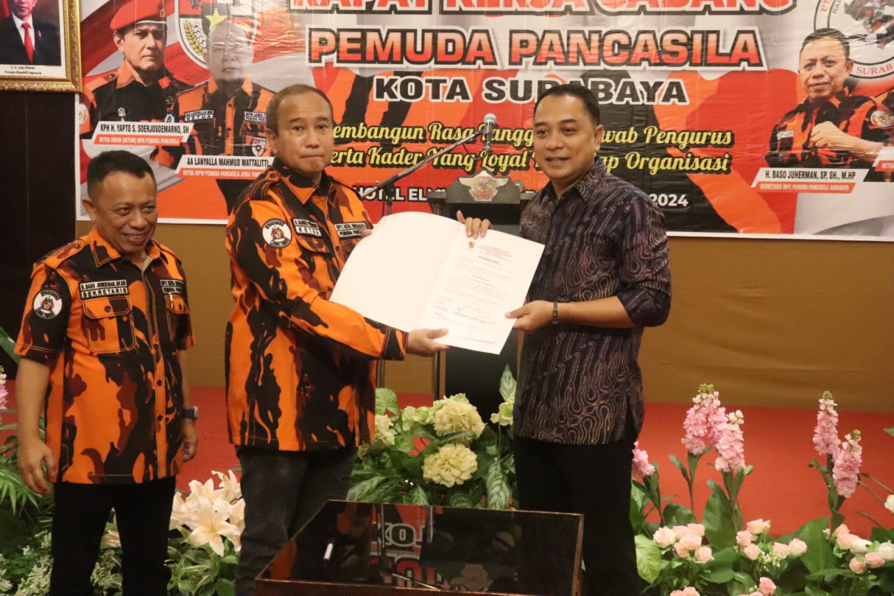 Ketua Pemuda Pancasil Kota Surabaya Beri Rekomendasi Khusus untuk Eri Cahyadi dan Khofifah di Pilkada Serentak 2024