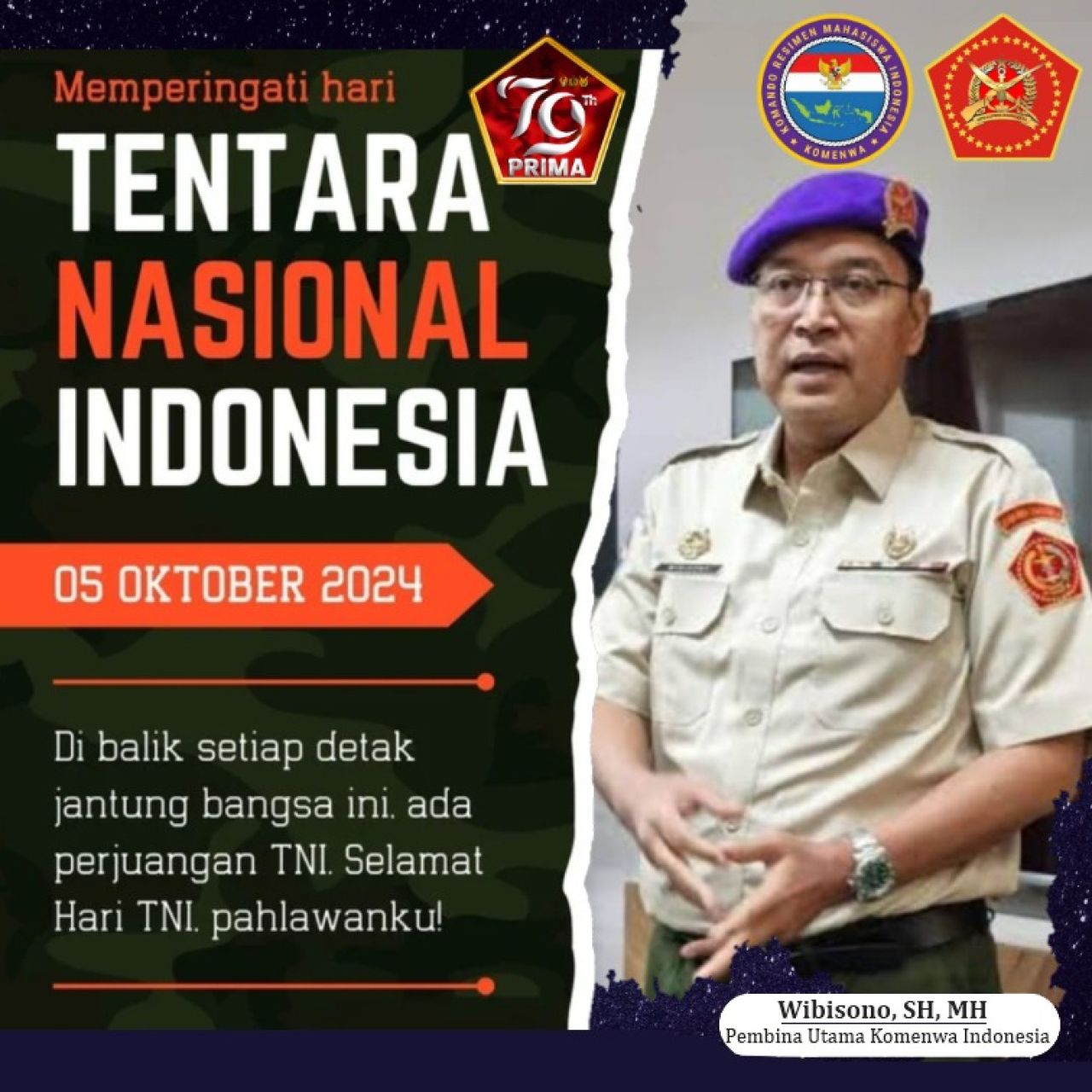 Dirgahayu HUT TNI ke 79, Terkuat di ASEAN, TNI Prima untuk Indonesia Maju