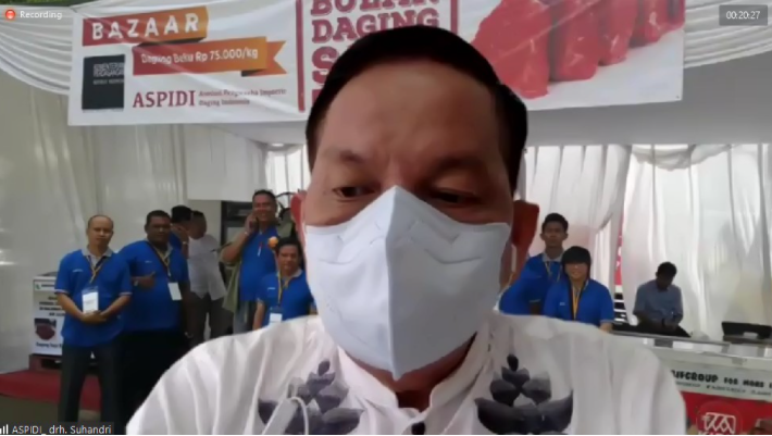  Suhandri, Ketua Umum Asosiasi Pengusaha Importir Daging Indonesia (ASPIDI) Foto: Hinews
