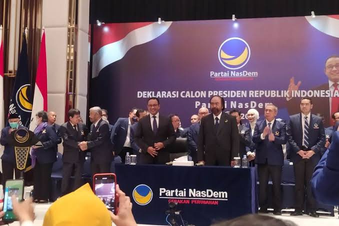 Deklarasi Partai NasDem untuk mengusung Anies Baswedan pada Pilres 2024 mendtang (Foto: Ist)